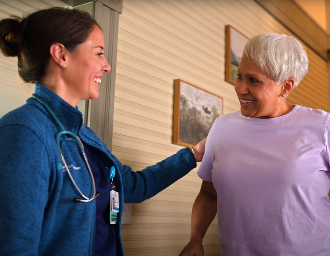 Fortis Care provider with a senior resident